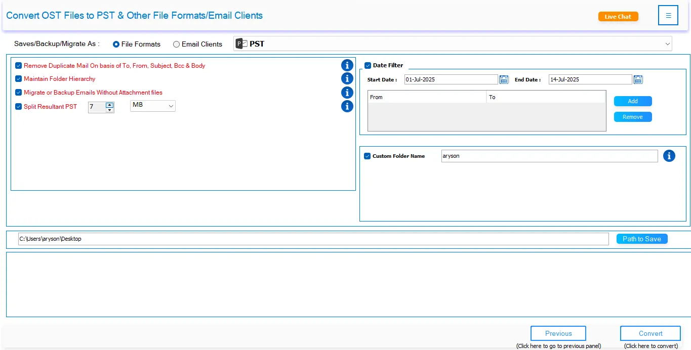 click on the Convert button